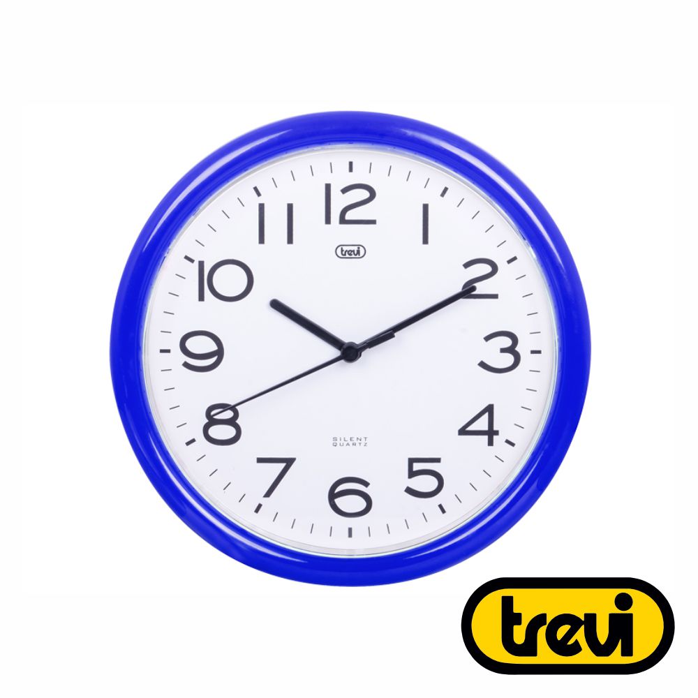 Relógio De Parede Redondo Azul Ø24Cm Trevi - Tauu.pt
