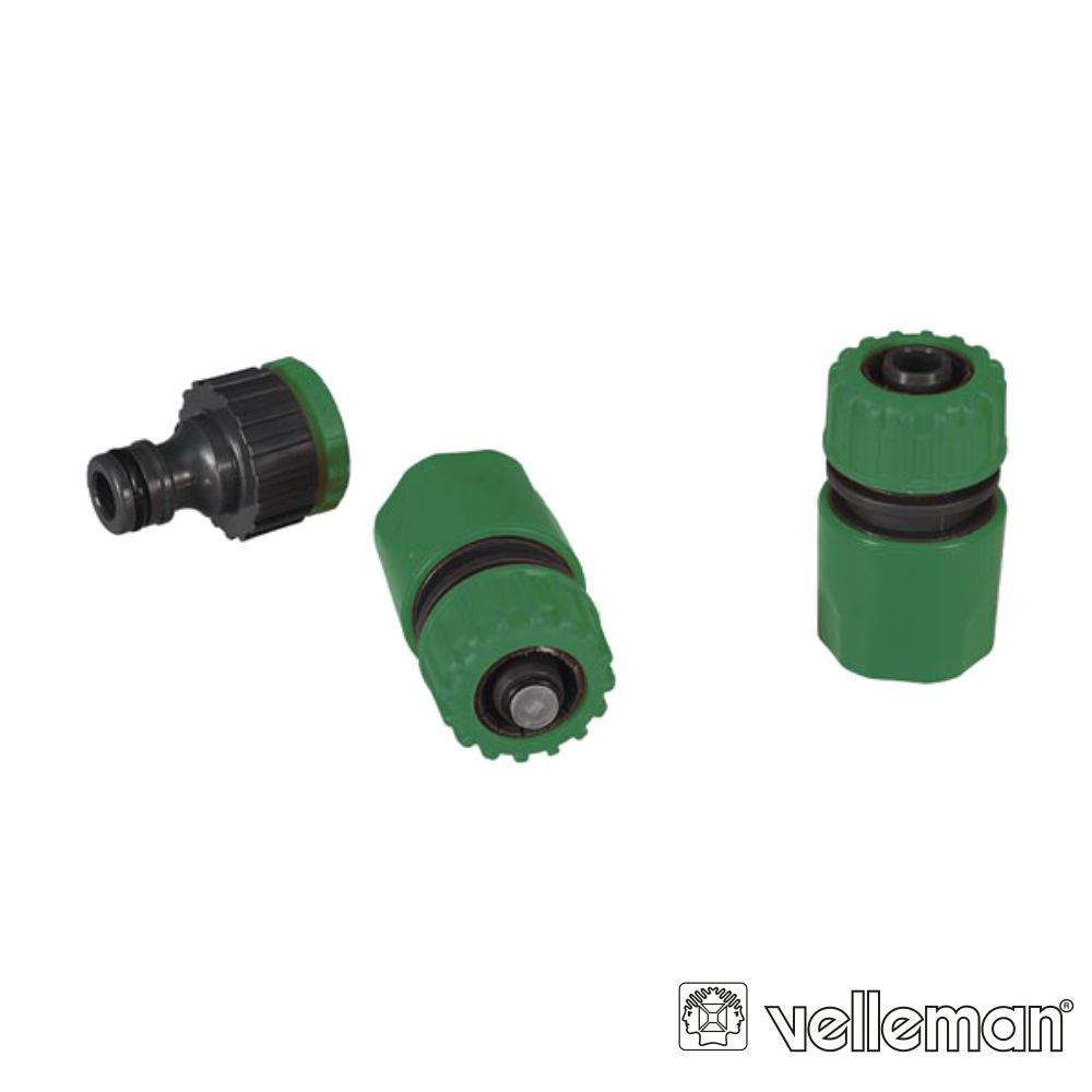 Conjunto De 3 Adaptadores P/ Mangueira Velleman - Tauu.pt