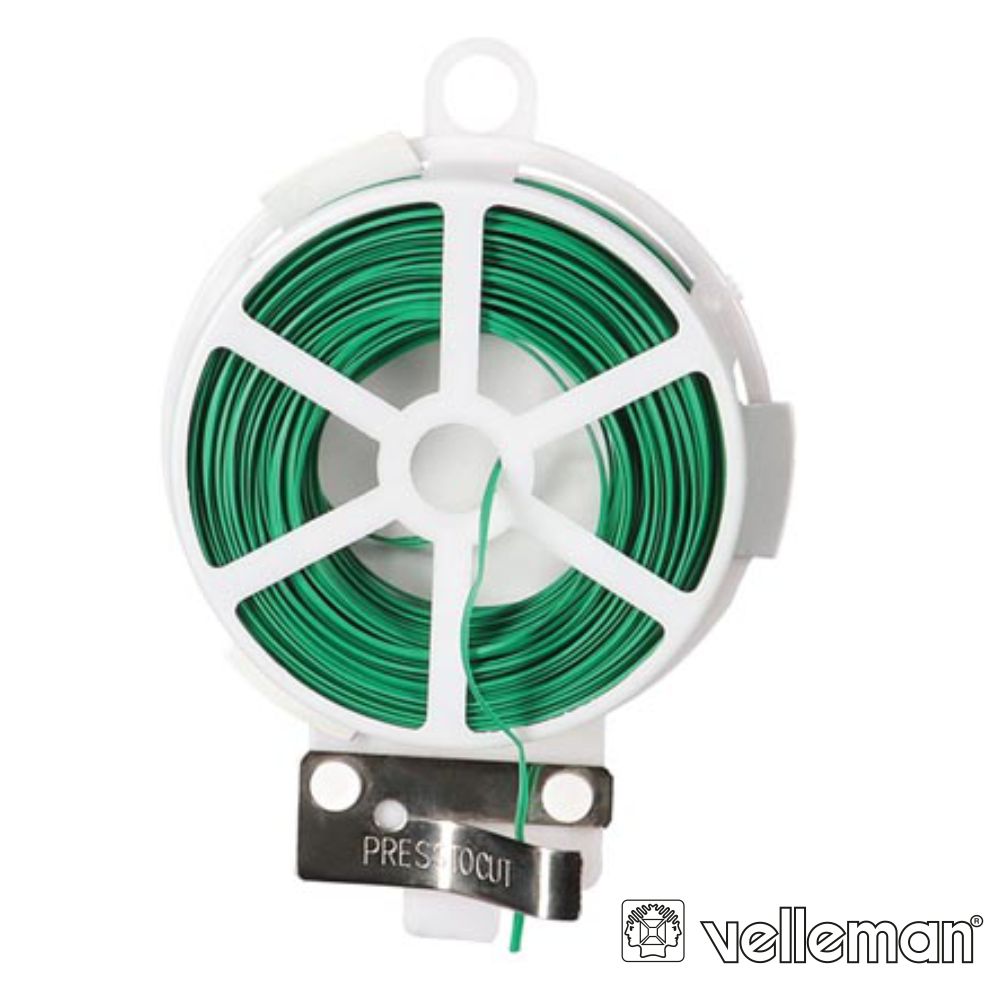 Bobina De Fio Revestido C/ Cortador 30M Velleman - Tauu.pt