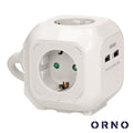 Extensão Elétrica 4X Schuko 2X Usb-A 1,4M Orno - Tauu,pt