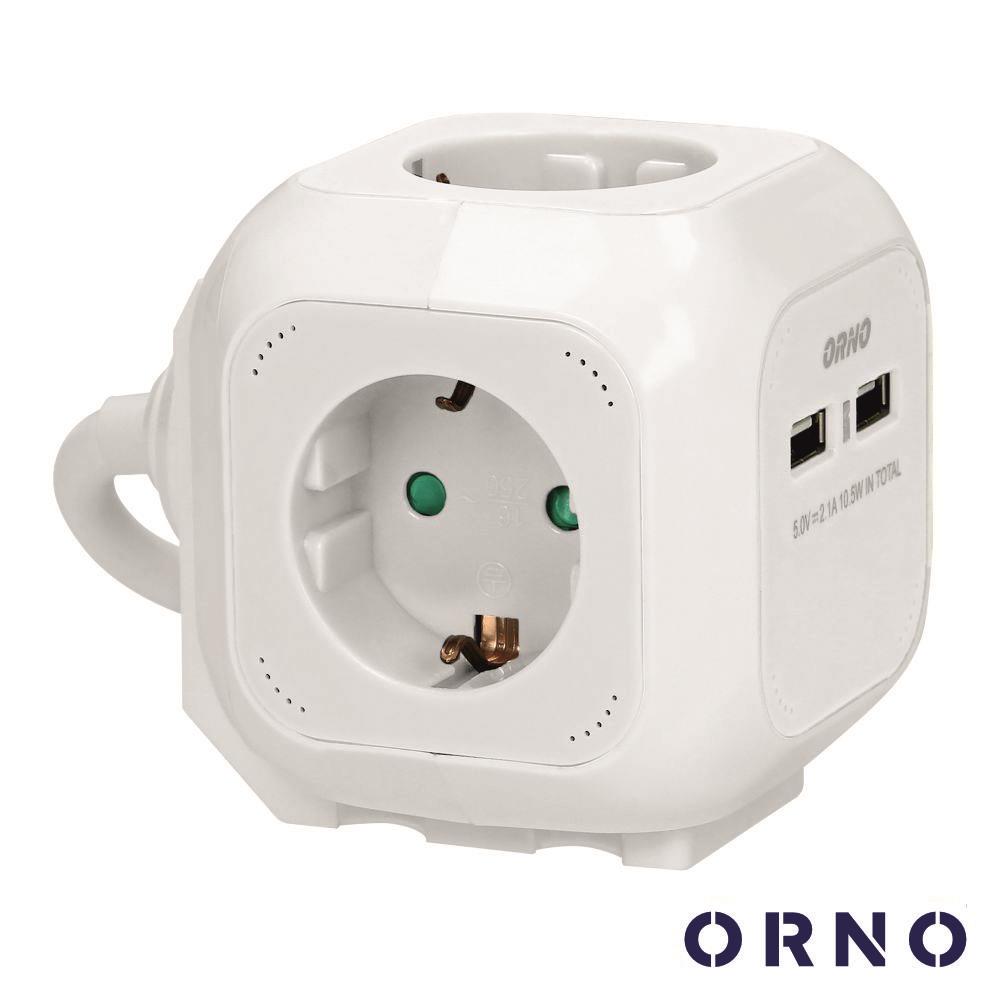 Extensão Elétrica 4X Schuko 2X Usb-A 1,4M Orno - Tauu,pt