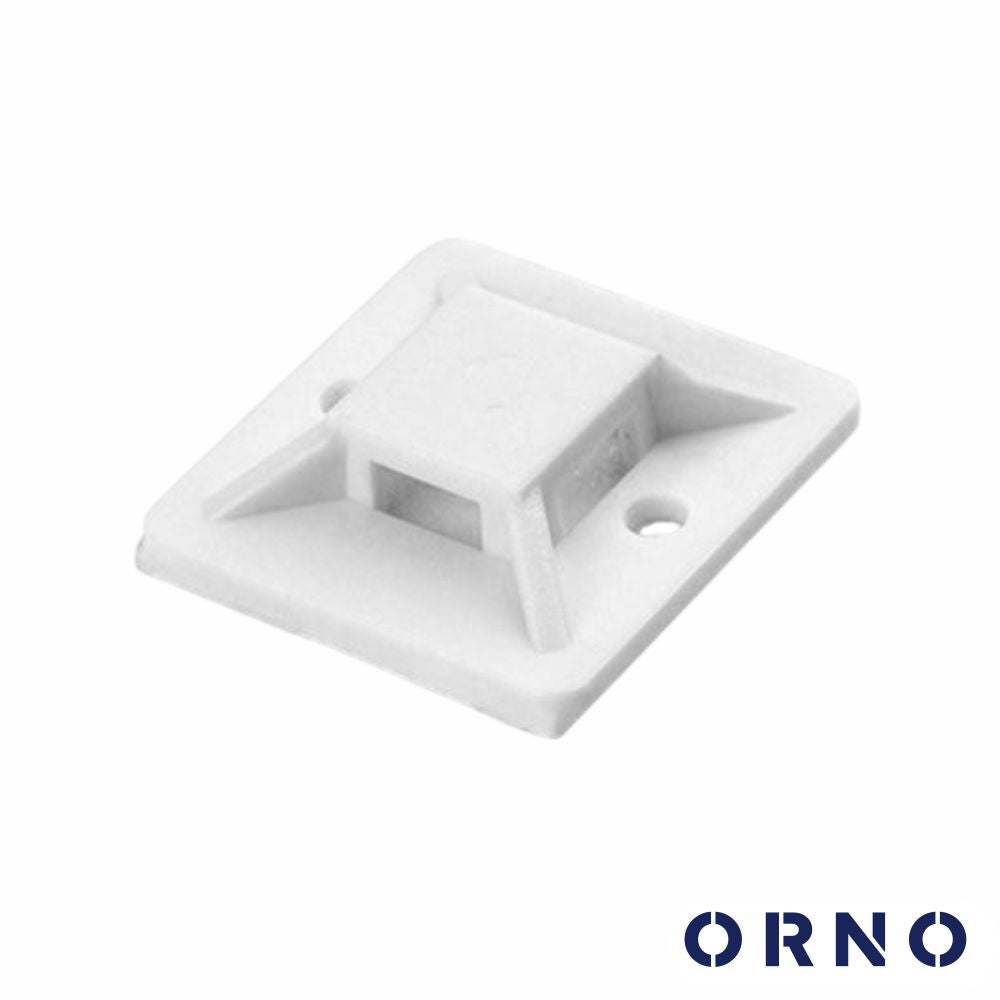 Fixador Adesivo P/ Braçadeiras 20X20 Até 4,8Mm 50X Branco - Tauu,pt