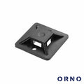 Fixador Adesivo P/ Braçadeiras 20X20 Até 4.8Mm 50X Preto - Tauu.pt