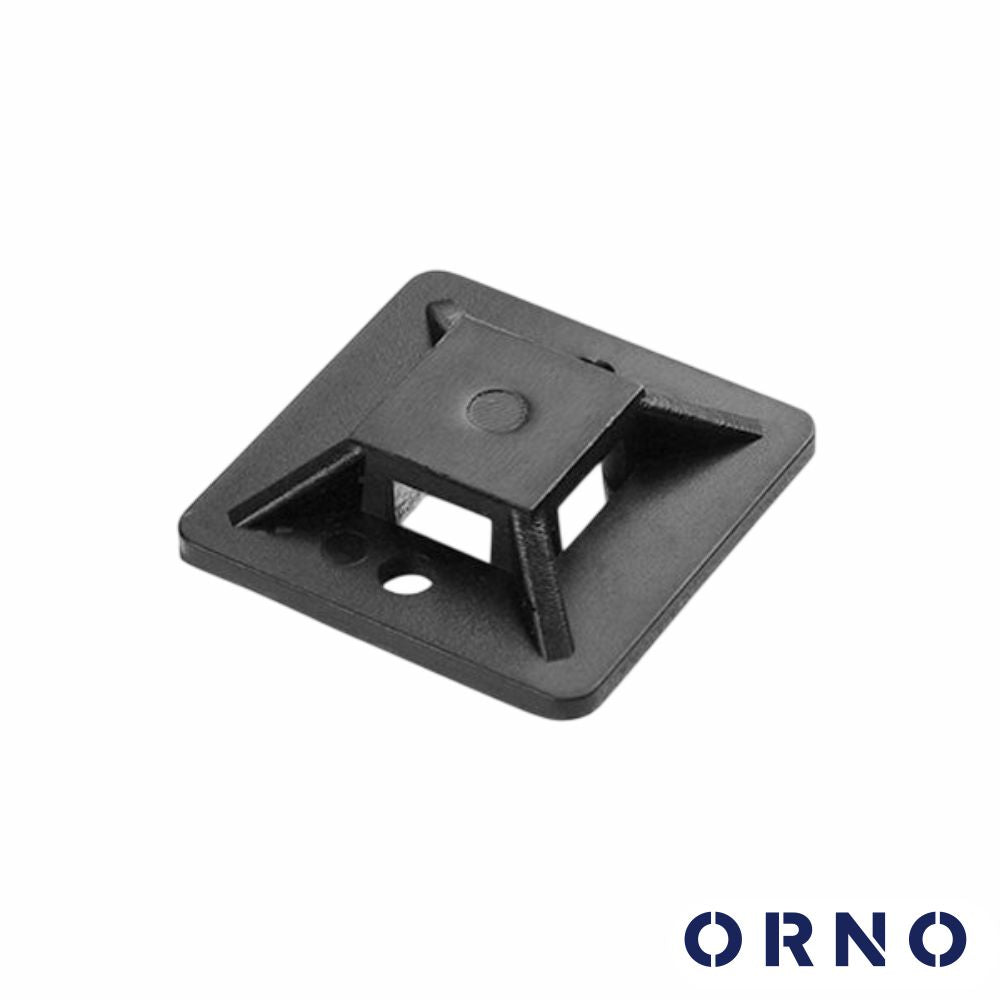 Fixador Adesivo P/ Braçadeiras 20X20 Até 4.8Mm 50X Preto - Tauu.pt