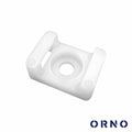 Fixador P/ Abraçadeiras 22X16Mm Até 5,1Mm 100X Branco Orno - Tauu,pt
