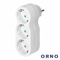 Ficha Elétrica Adaptadora 3X Schuko Ip20 Orno - Tauu,pt