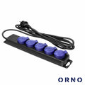 Extensão Elétrica 5X Schuko 2P+E 5M Ip44 Orno - Tauu.pt