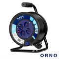 Extensão Elétrica C/ Enrolador 4X Schuko 25M Orno - Tauu.pt