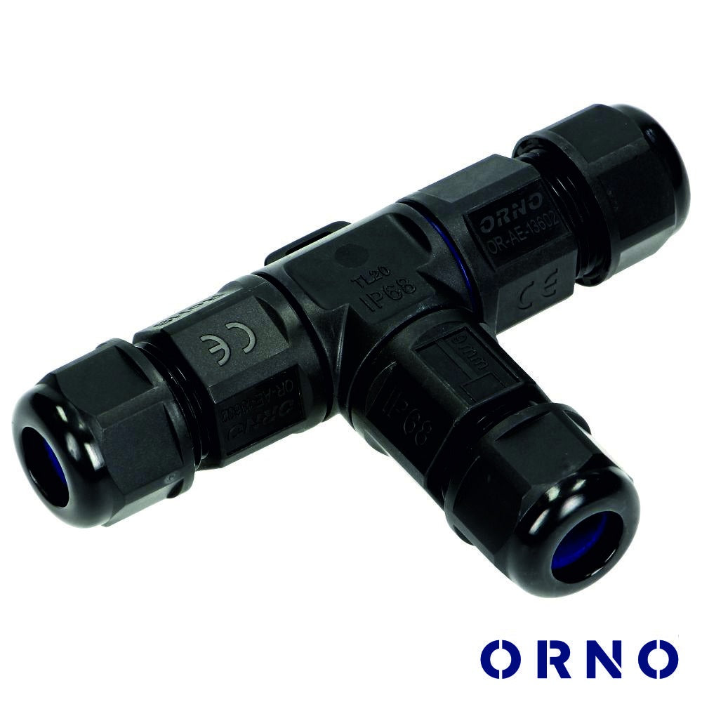 Ligador Em T 3 Condutores 25A 450V Ip68 Orno - Tauu.pt