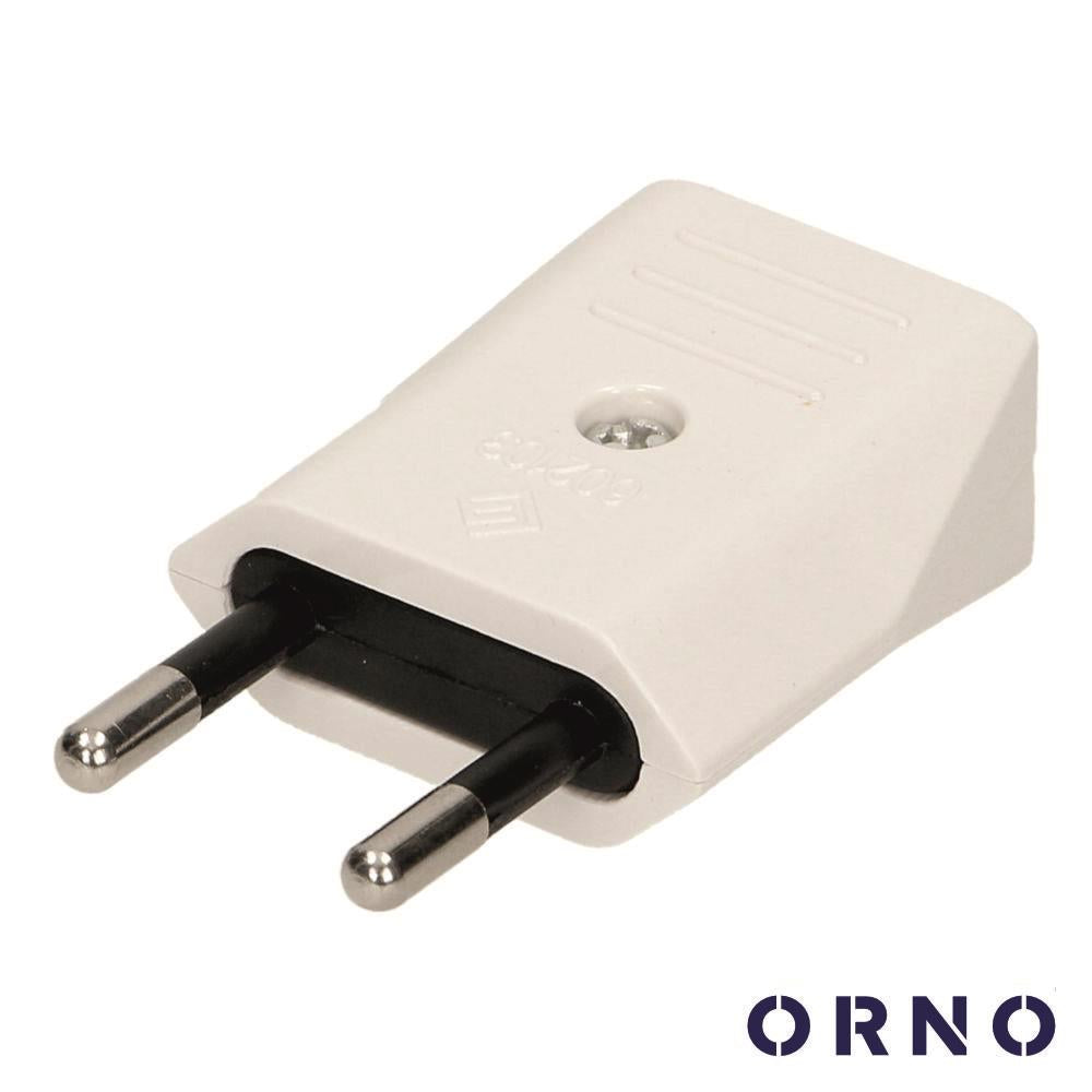 Ficha Schuko Macho 2,5A Branca Orno - Tauu,pt