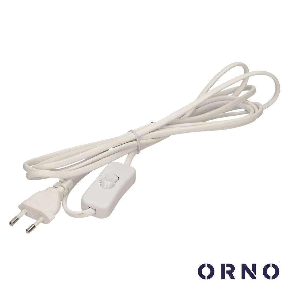 Cabo Alimentação C/ Interruptor 3M Branco Orno - Tauu,pt