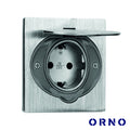 Tomada Elétrica Encastrar 1X Schuko Ip44 86X57Mm Orno - Tauu.pt