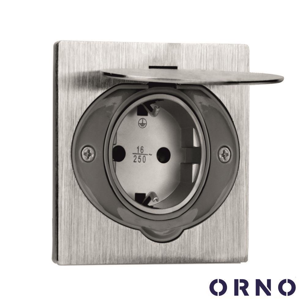 Tomada Elétrica Encastrar 1X Schuko Ip44 86X57Mm Orno - Tauu.pt