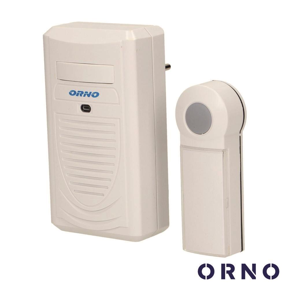 Campainha C/ 1 Receptor 230V 100M Orno - Tauu.pt