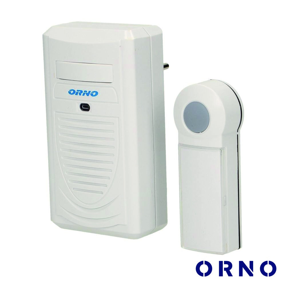 Campainha C/ 1 Receptor 230V 100M Orno - Tauu.pt
