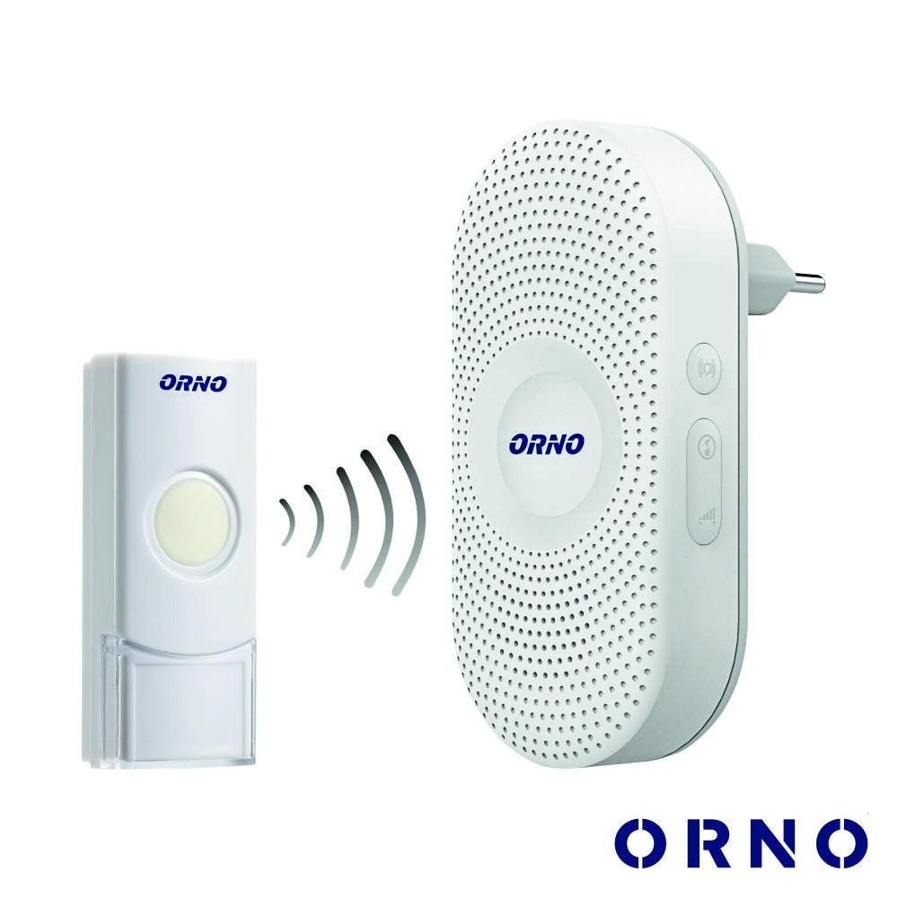 Campainha S/ Fios C/ 1 Receptor 300M Orno - Tauu.pt