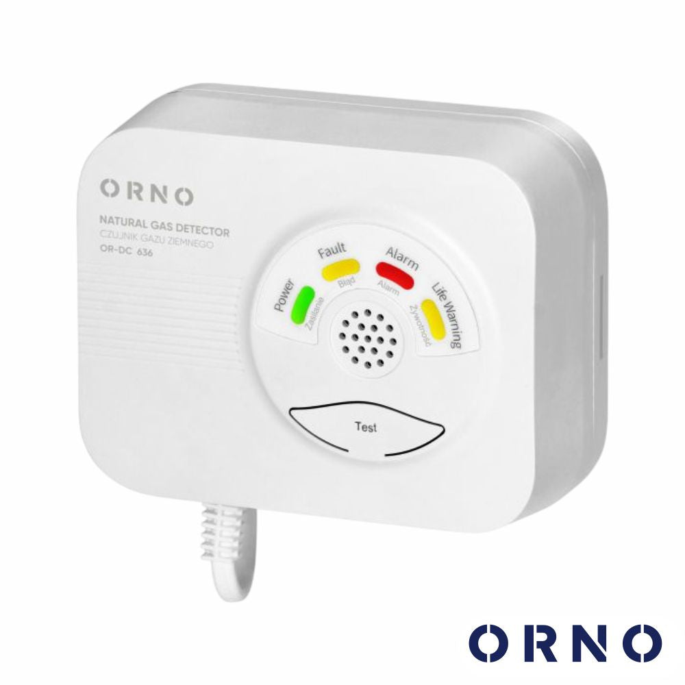 Detetor De Gás Natural 230Vac C/ Alarme Orno - Tauu.pt