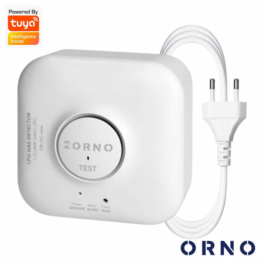 Detetor De Gás Glp 230V Ac C/ Alarme Tuya Wi-Fi Orno - Tauu.pt