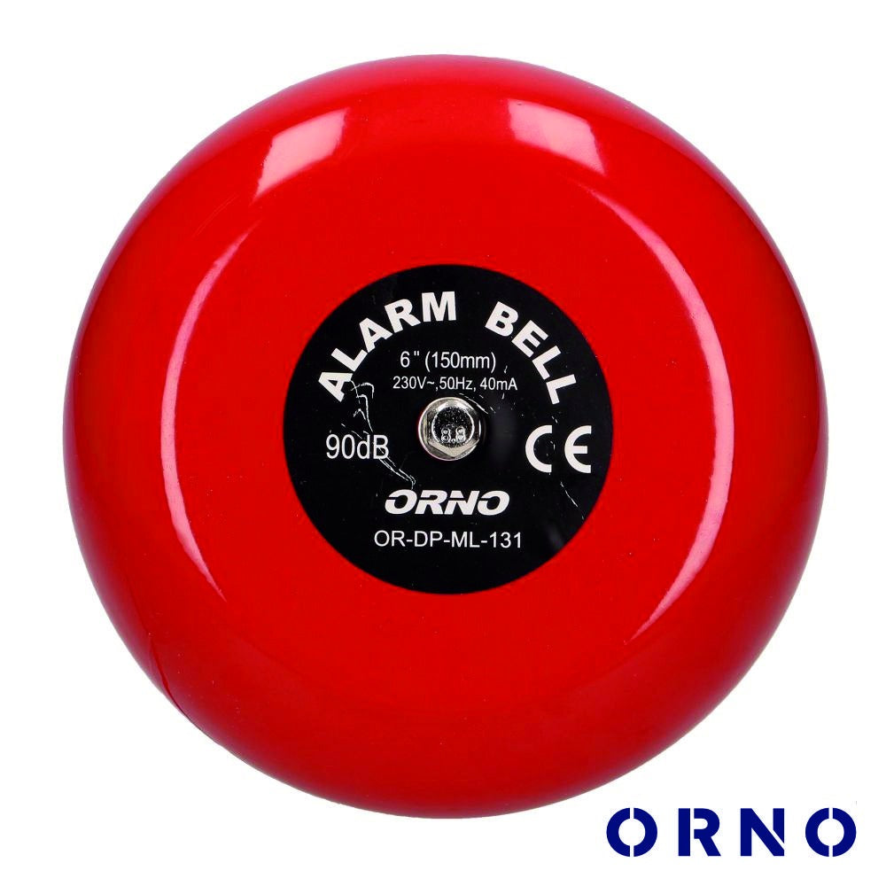 Campainha Industrial Vermelha 230V Orno - Tauu.pt
