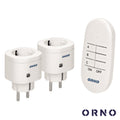 Conjunto 2 Tomadas Elétricas C/ Comando S/ Fios Orno - Tauu,pt
