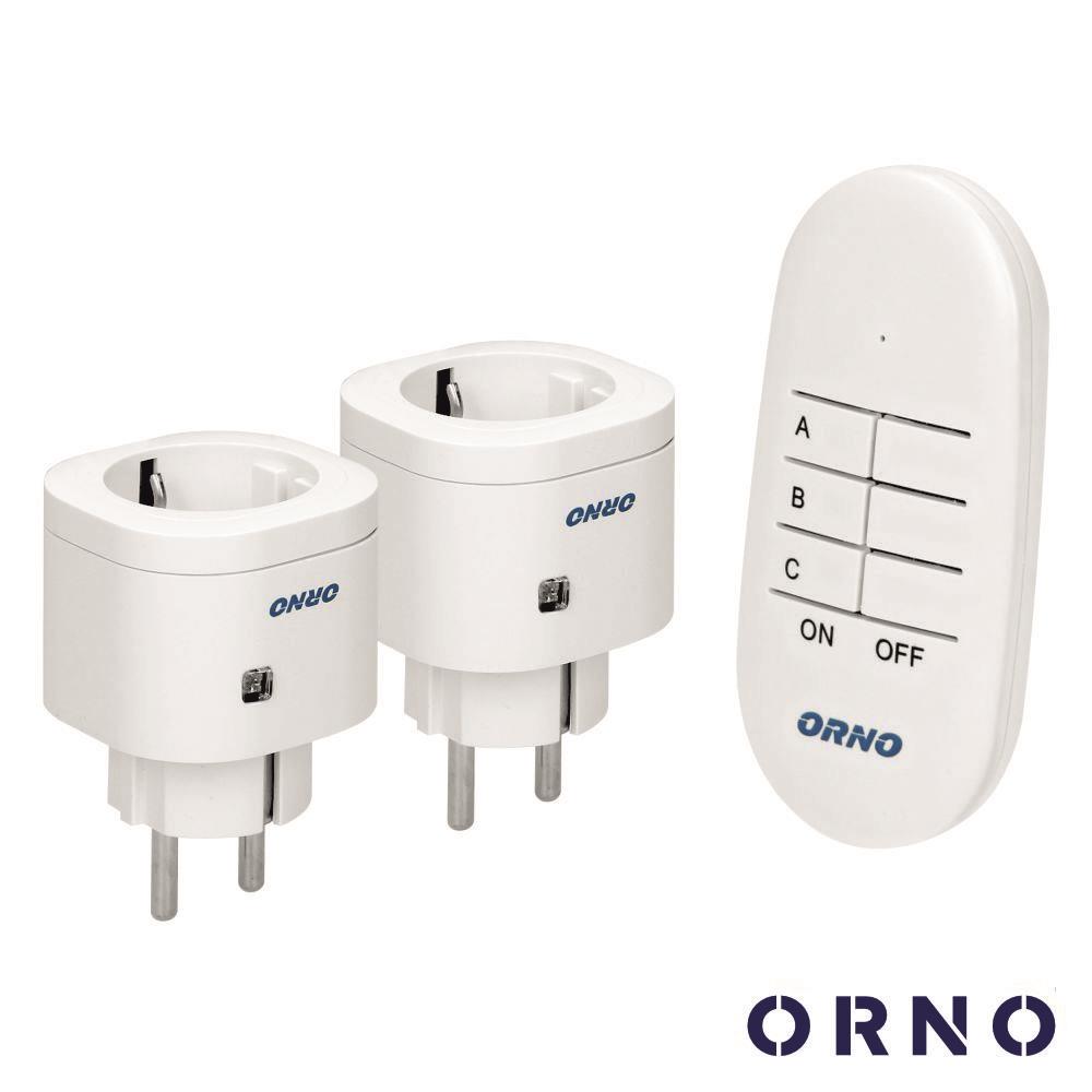 Conjunto 2 Tomadas Elétricas C/ Comando S/ Fios Orno - Tauu.pt