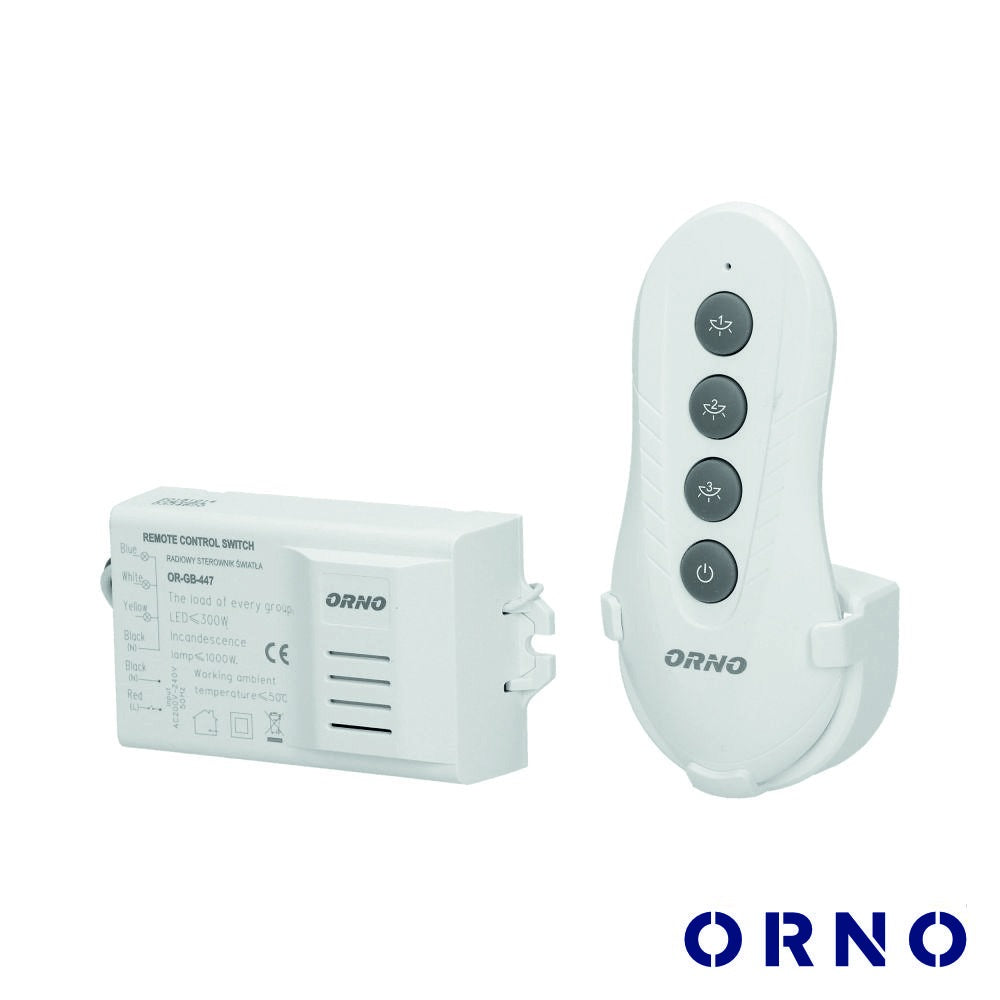 Controlador P/ Iluminação 3 Canais C/ Comando S/ Fios Orno - Tauu.pt
