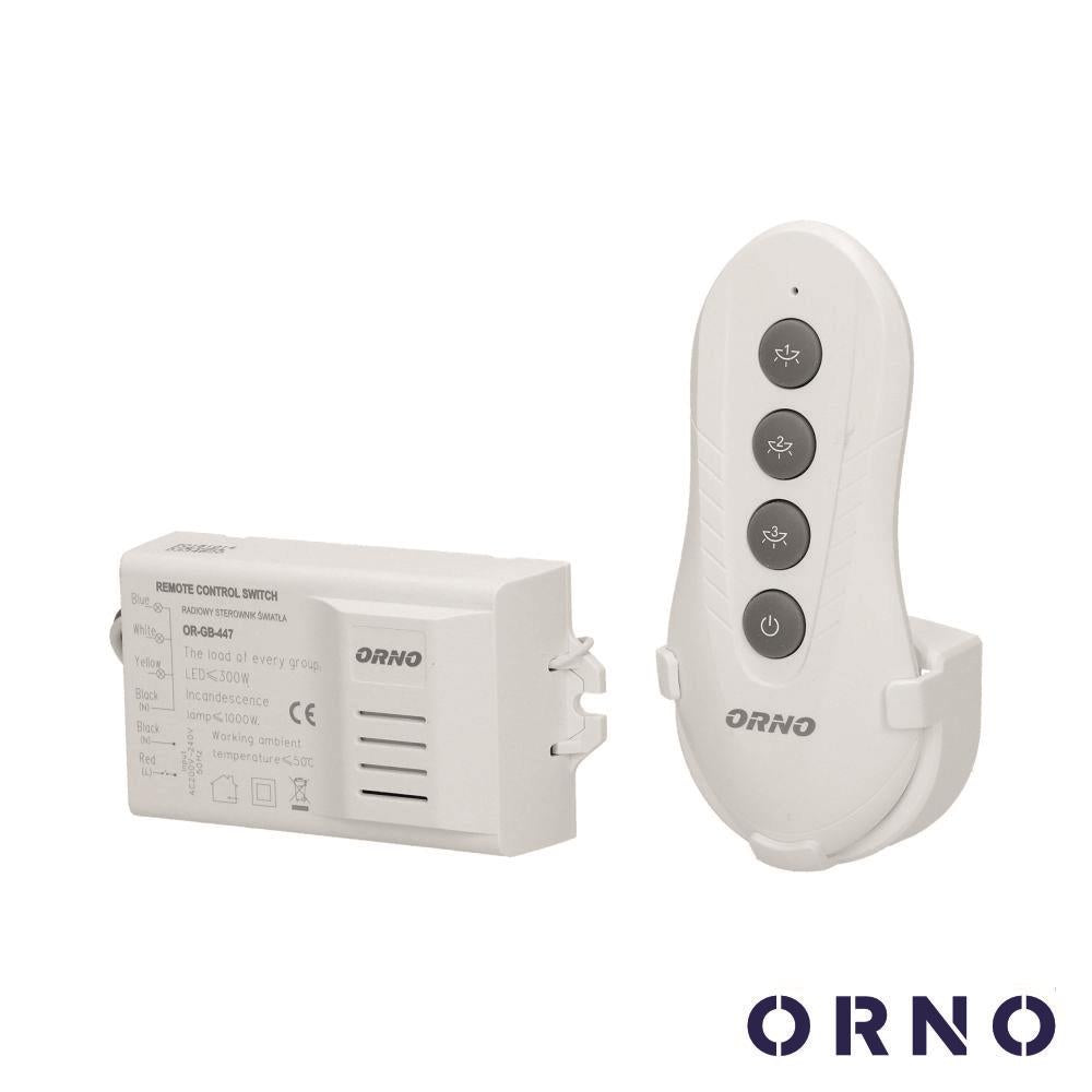 Controlador P/ Iluminação 3 Canais C/ Comando S/ Fios Orno - Tauu.pt