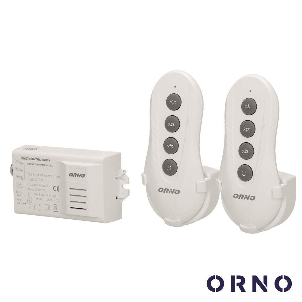 Controlador P/ Iluminação 3 Canais C/ 2 Comandos S/Fios Orno - Tauu.pt
