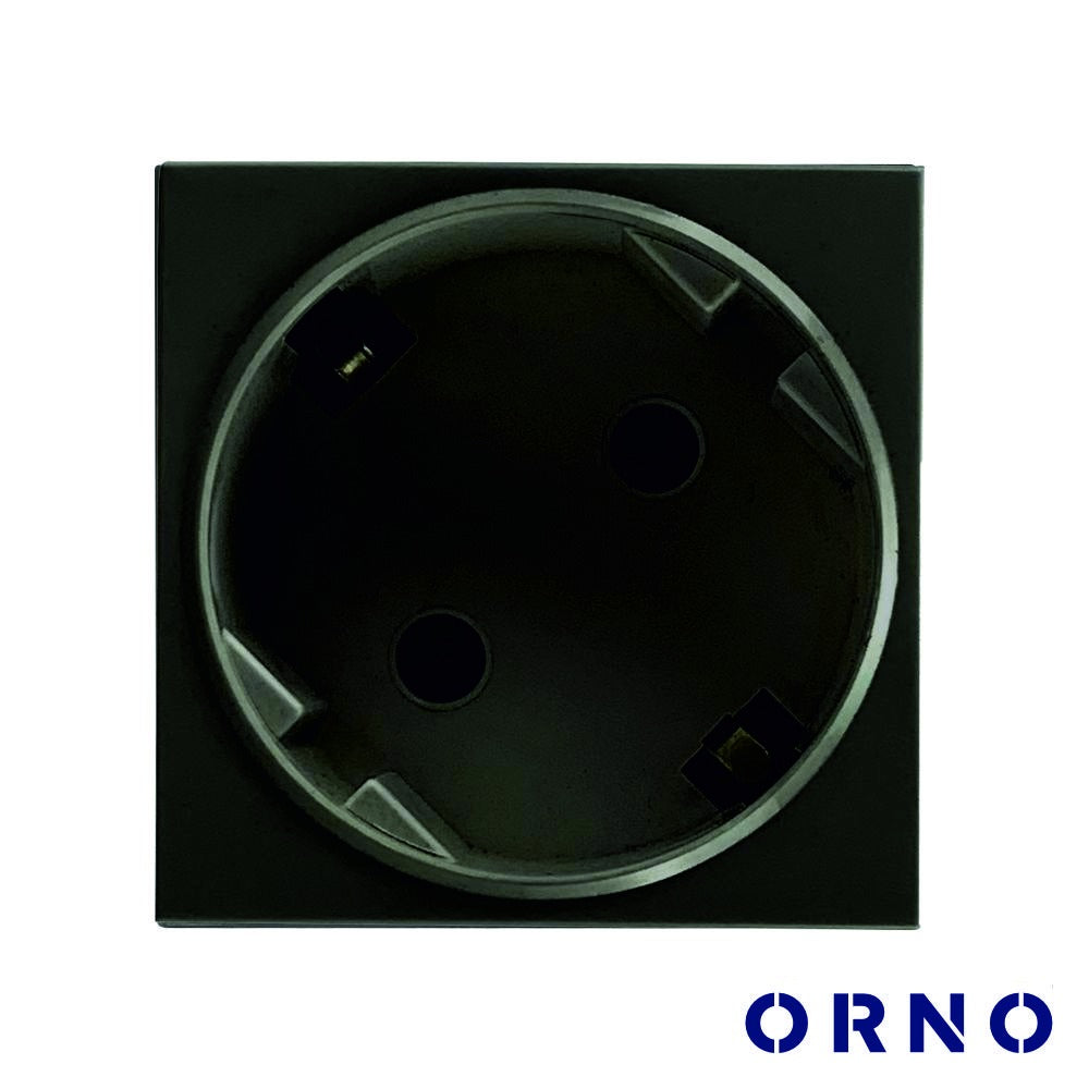 Módulo Schuko 45X45Mm P/ Encastrar Or-Gm-9010/B Orno - Tauu.pt
