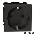 Módulo Schuko 45X45Mm P/ Encastrar Or-Gm-9010/B Orno - Tauu.pt