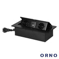 Tomada Elétrica Encastrar 2X Schuko 2X Usb Preto Orno - Tauu,pt