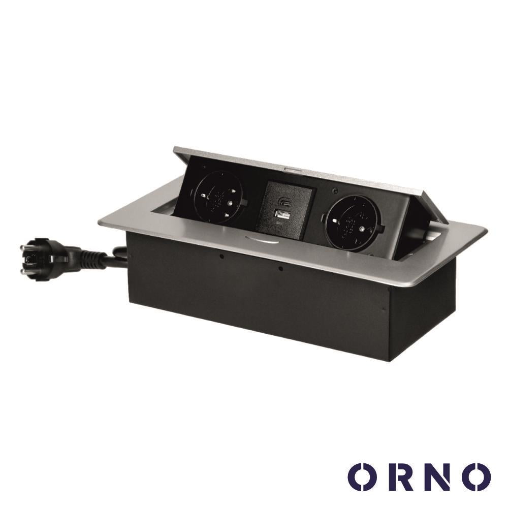 Tomada Elétrica Encastrar 2X Schuko 2X Usb Orno - Tauu.pt