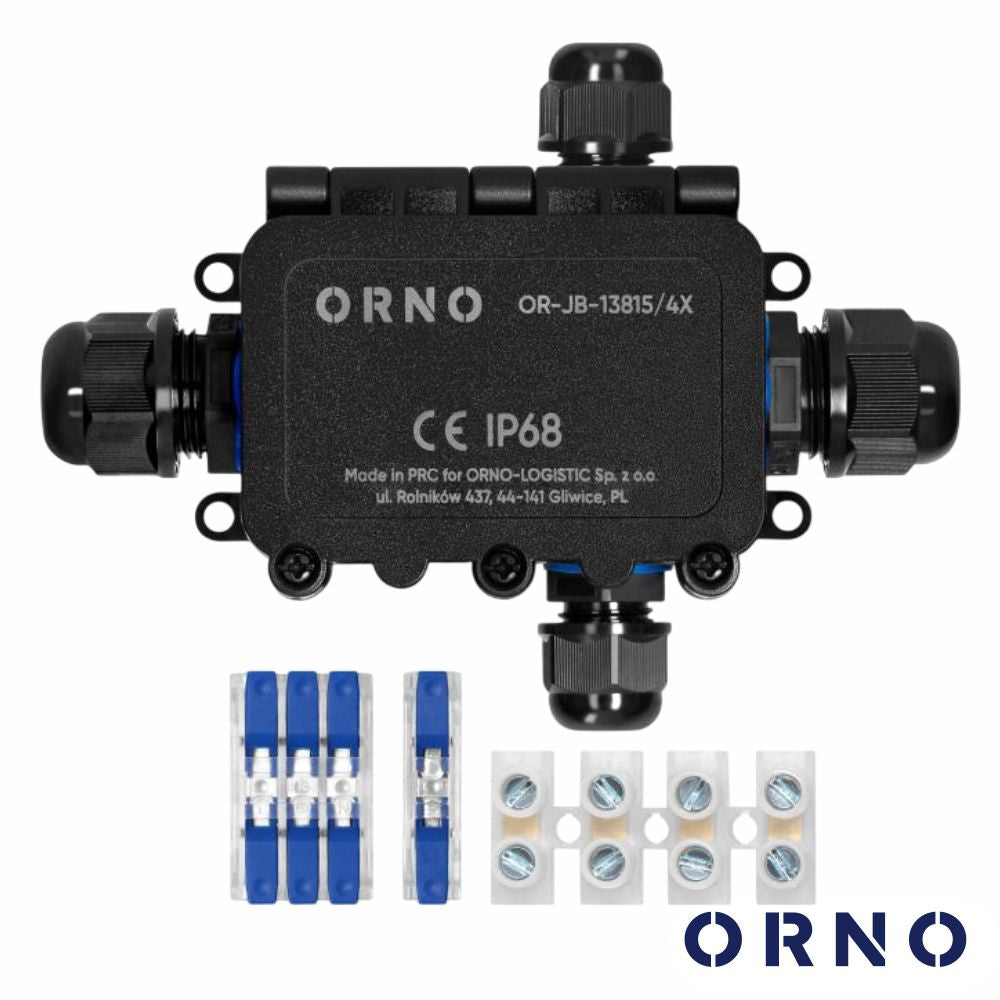 Caixa De Derivação Estanque 4 Vias Ip68 Ik09 Orno - Tauu,pt