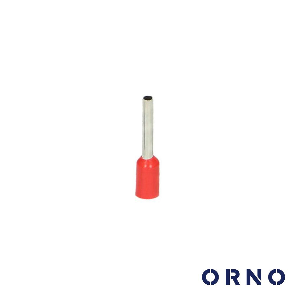 Terminal Ponteira Isolado 1Mm 100X Vermelho Orno - Tauu,pt