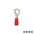 Terminal Redondo Isolado 1Mm 100X Vermelho Orno - Tauu,pt