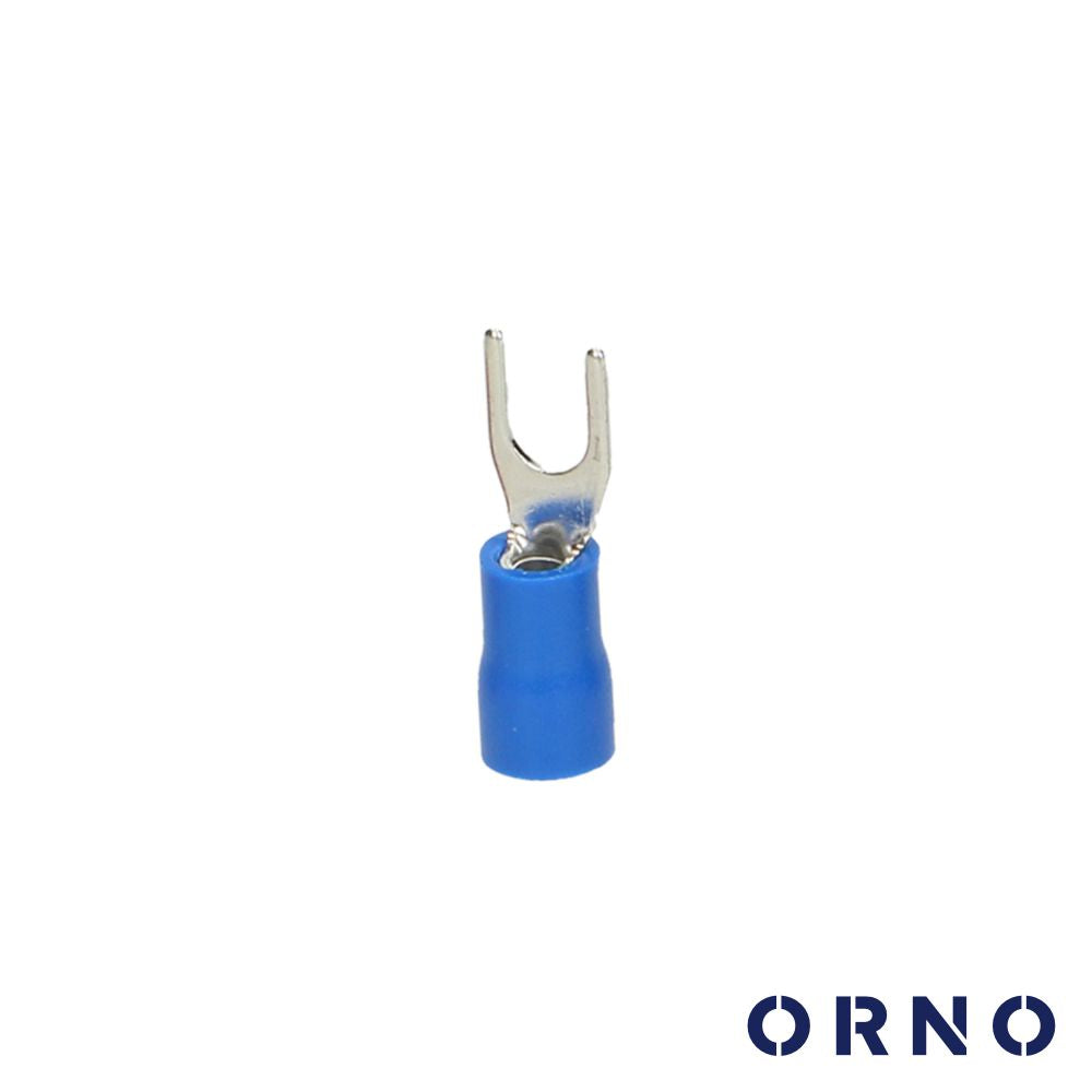 Terminal Forquilha Isolado 2.5Mm 25X Azul Blister Orno - Tauu.pt
