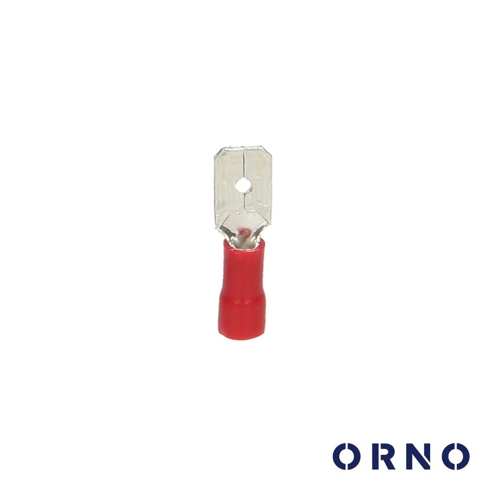Terminal Faston Macho Isolado 6.3Mm 10X Vermelho Orno - Tauu.pt