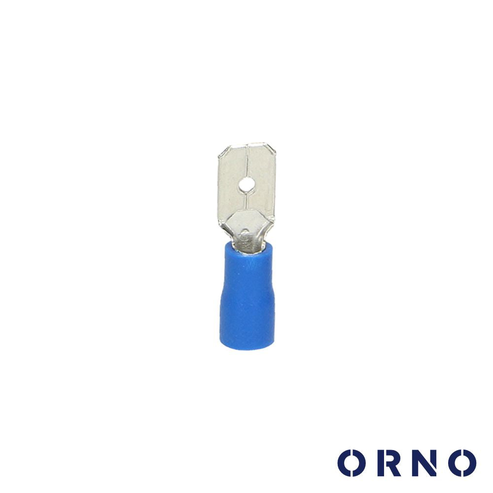 Terminal Faston Macho Isolado 6,3Mm 10X Azul Orno - Tauu,pt