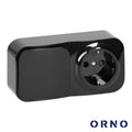 Tomada Elétrica 1X Schuko C/ Interruptor Superfície Orno - Tauu.pt