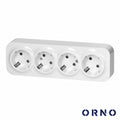 Tomada Elétrica Superfície 4X Schuko Orno - Tauu.pt