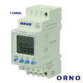 Temporizador Semanal Digital 16A 230V P/ Calha Din Orno - Tauu.pt