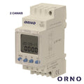 Temporizador Semanal Digital 16A 230V P/ Calha Din Orno - Tauu.pt