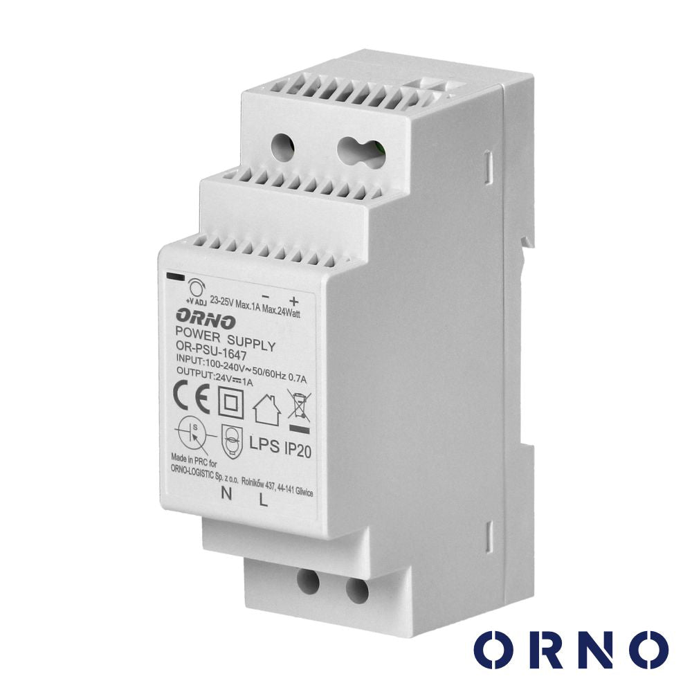 Fonte De Alimentação 24Vdc 2.5A 60W Din Orno - Tauu.pt