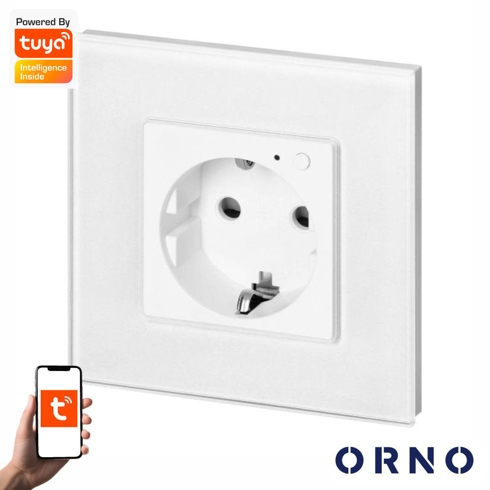 Tomada Elétrica Inteligente Encastrar Wifi Tuya Orno - Tauu.pt