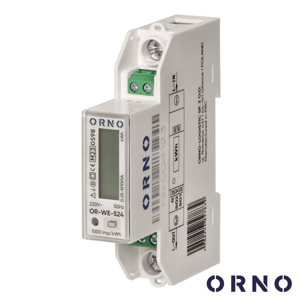 Contador De Energia 230V/100A 1 Módulo P/ Calha Din Orno - Tauu.pt