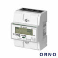 Contador De Energia Trifásico 230V/80A 4,5 Módulos Din Orno - Tauu,pt
