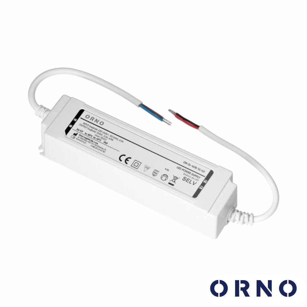 Fonte De Alimentação P/ Fitas Led 12V 40W 3.33A Ip67 Orno - Tauu.pt