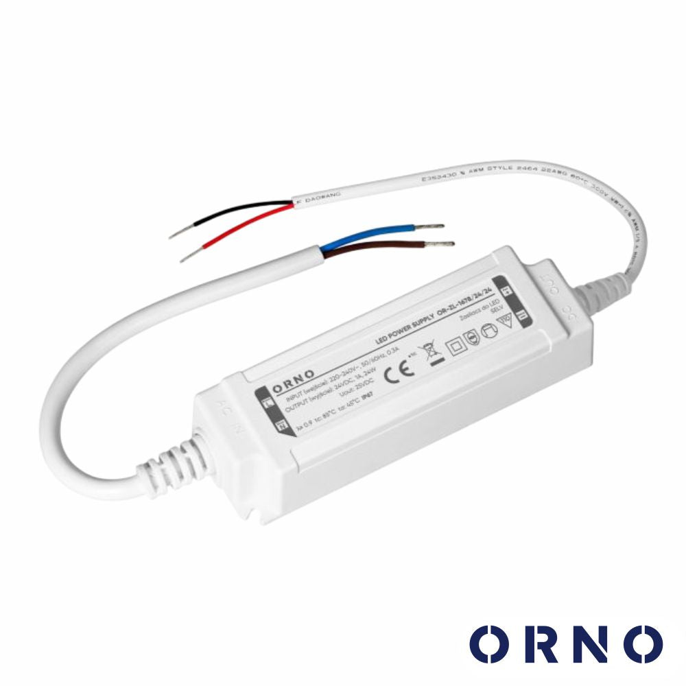 Fonte De Alimentação P/ Fitas Led 24V 24W 1A Ip67 Orno - Tauu.pt