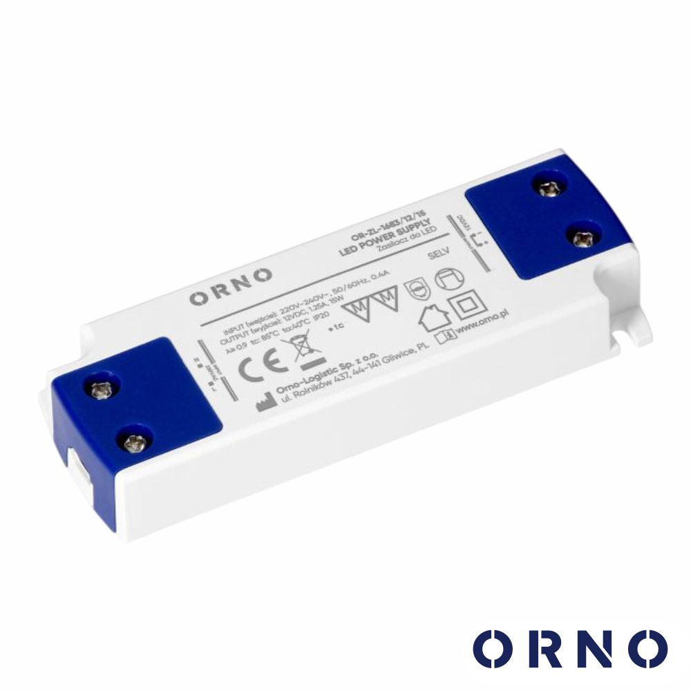 Fonte De Alimentação 12Vdc 15W Orno - Tauu.pt