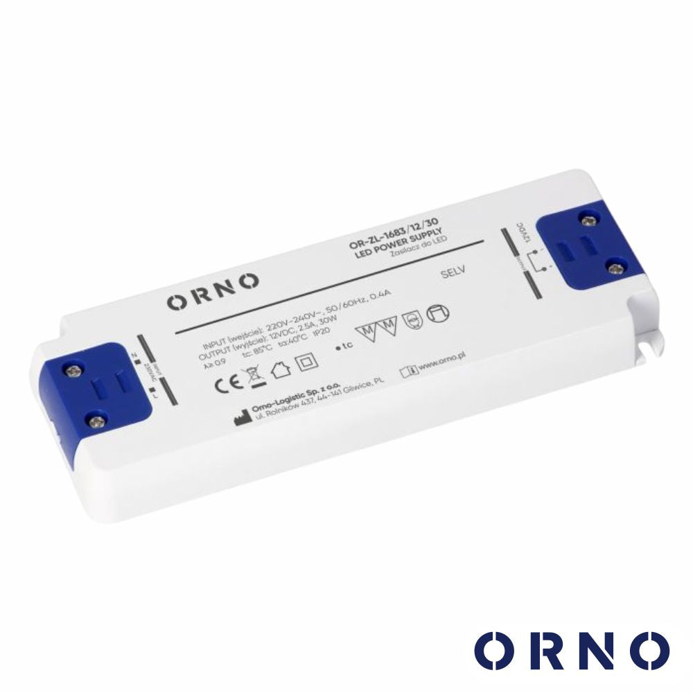 Fonte De Alimentação 12Vdc 30W 2.5A Orno - Tauu.pt